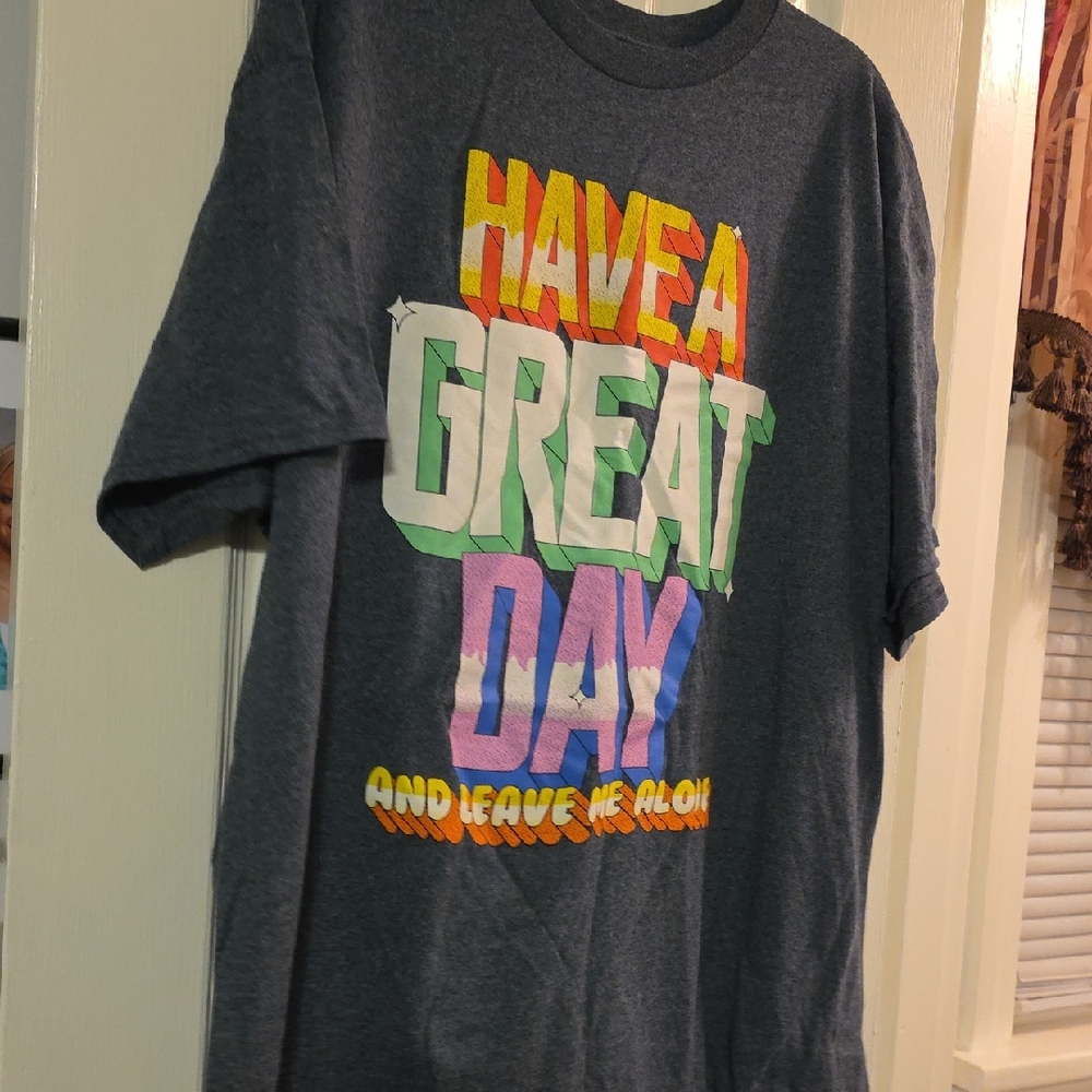 Have A Great Day & Leave Me Alone Graphic T-Shirt Unisex - Gray